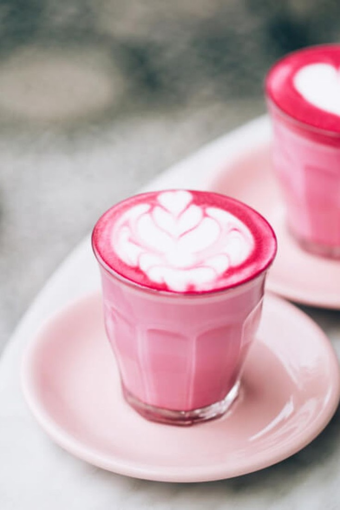 Pink latte